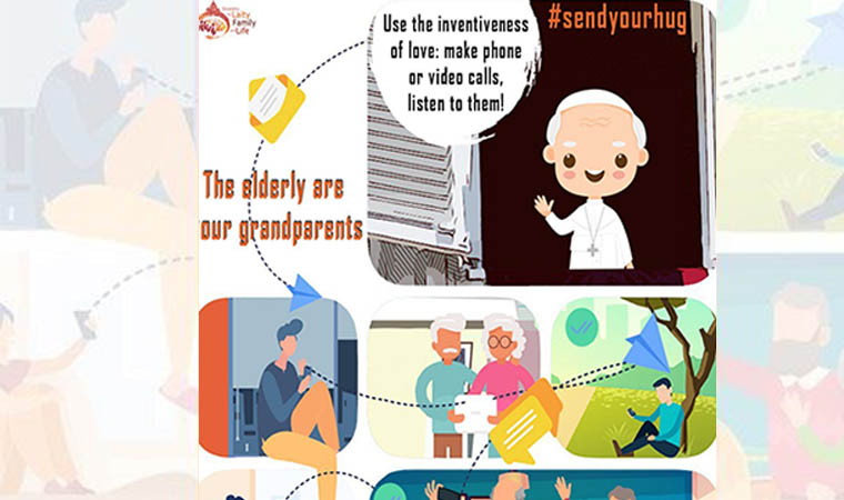#sendyourhug campaign to support the elderly